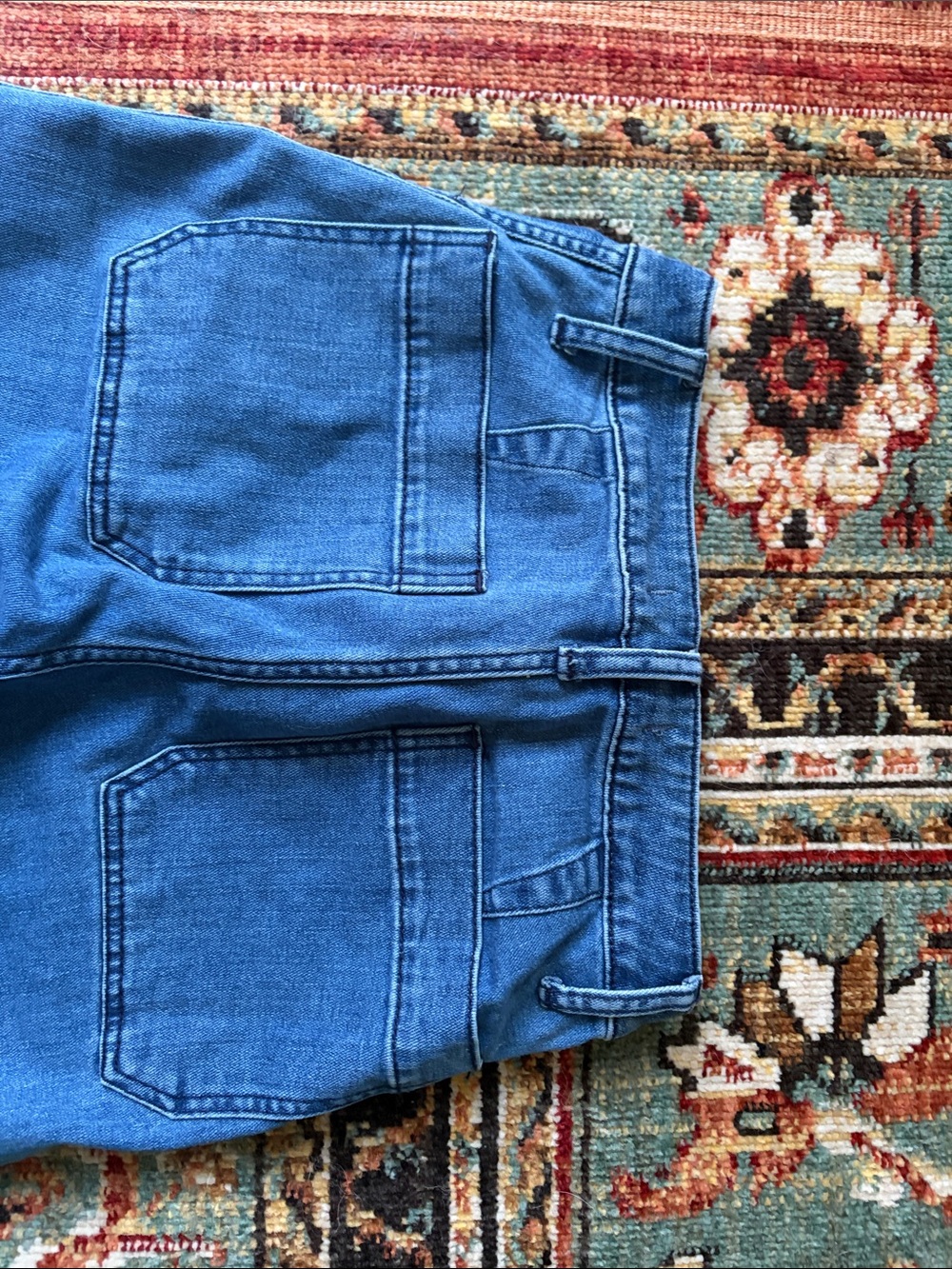 Madewell Wide-Leg High-Rise Jeans in Blue Denim - Picture 6 of 6